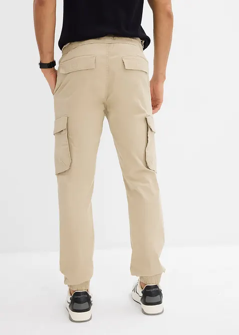 Pantaloni cargo con elastico in vita regular fit, straight, bonprix