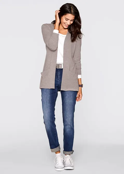 Cardigan in maglina di misto viscosa, bonprix