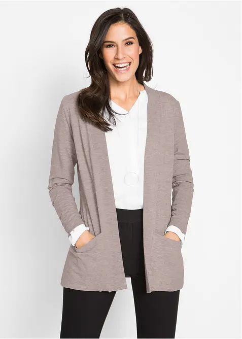 Cardigan in maglina di misto viscosa, bonprix