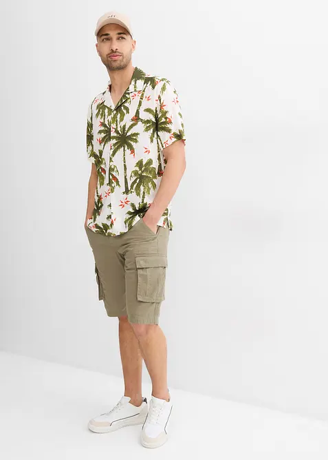 Camicia a maniche corte in viscosa, loose fit, bonprix