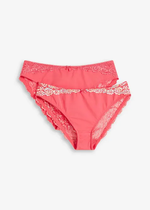 Slip con pizzo delicato (pacco da 2), bonprix