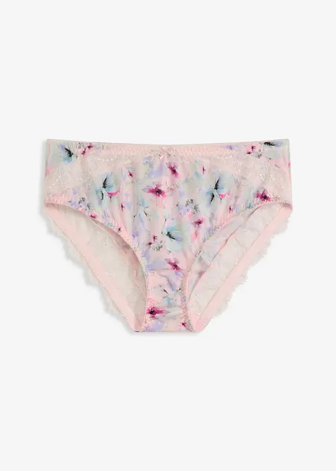 Slip alto con effetto lucido (pacco da 2), bonprix