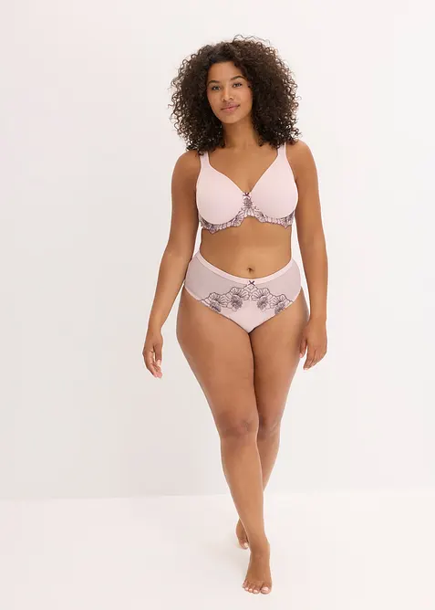 Reggiseno minimizer con ricami delicati, bonprix