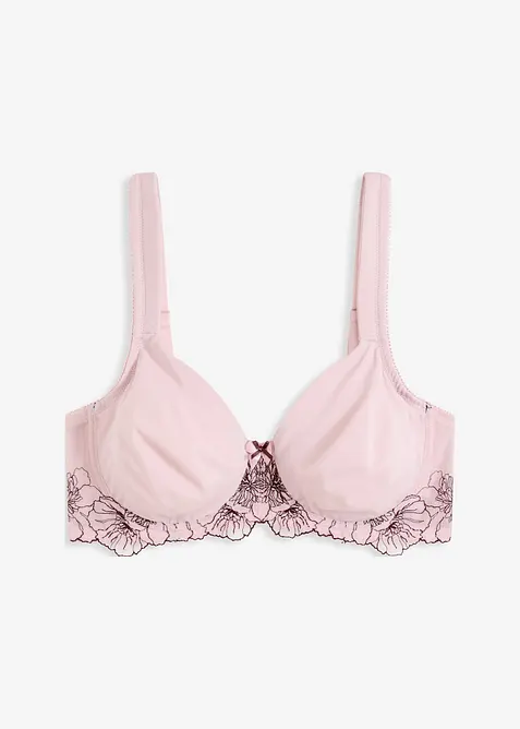 Reggiseno minimizer con ricami delicati, bonprix