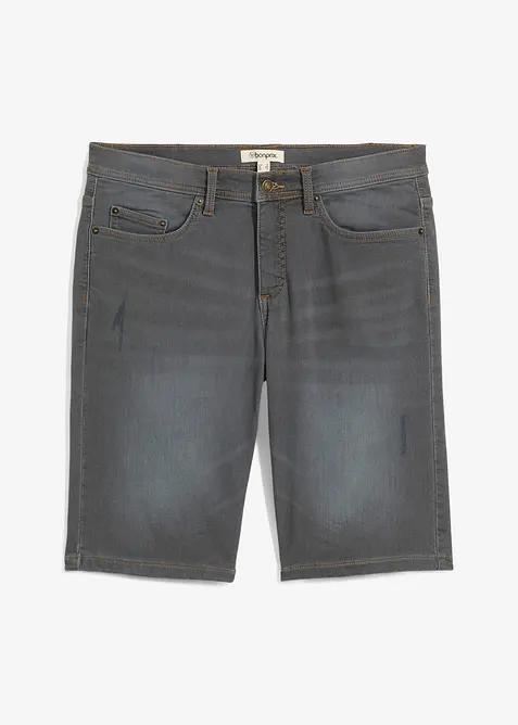 Bermuda di jeans in felpa con taglio comfort, regular fit, bonprix
