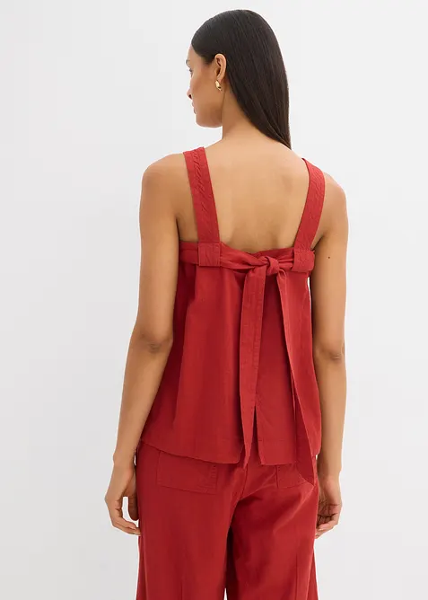 Blusa in misto viscosa con particolare annodato dietro, bonprix