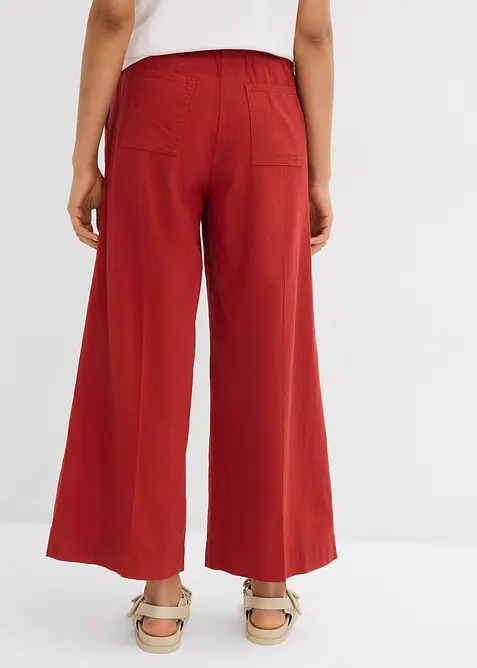 Pantaloni culotte in misto viscosa con elastico in vita, bonprix