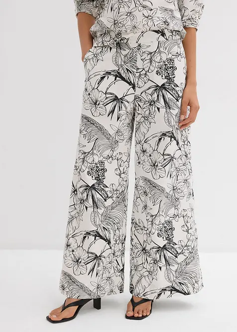 Pantaloni larghi in puro cotone, bonprix