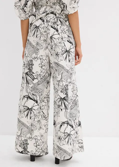 Pantaloni larghi in puro cotone, bonprix