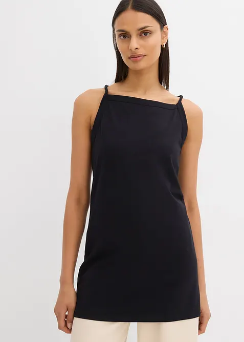 Top lungo in misto cotone elasticizzato, bonprix
