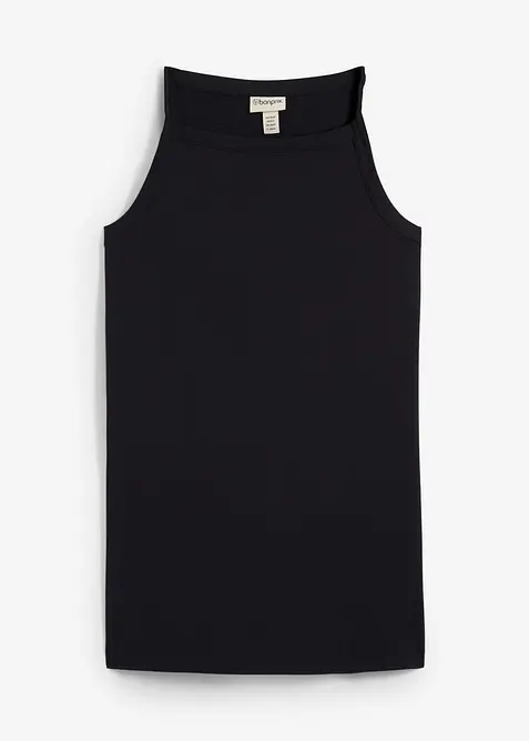 Top lungo in misto cotone elasticizzato, bonprix