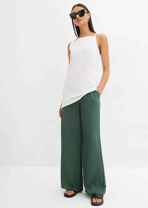 Top lungo in misto cotone elasticizzato, bonprix