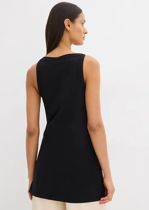 Top lungo in misto cotone elasticizzato, bonprix