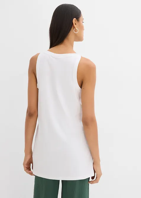 Top lungo in misto cotone elasticizzato, bonprix