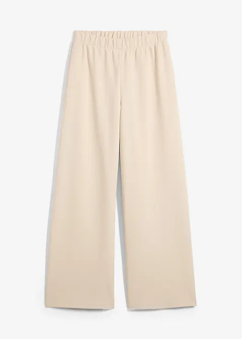 Pantaloni larghi in piquet, bonprix