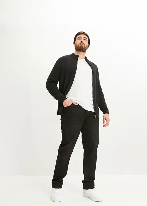 Cardigan con collo dritto e cotone riciclato, bonprix