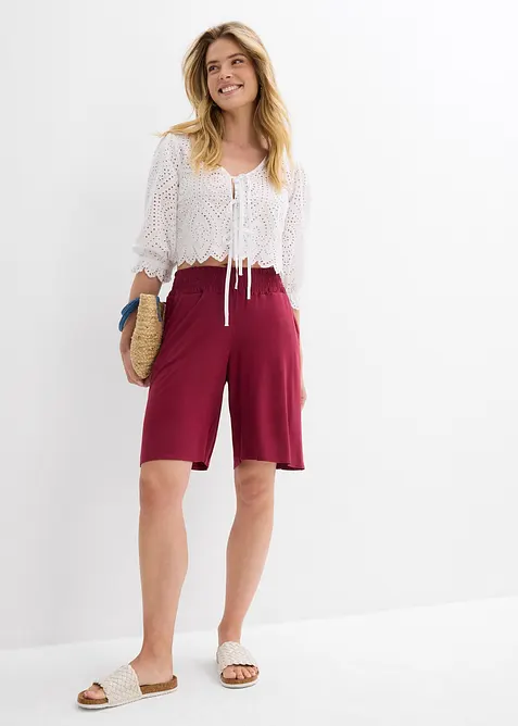 Bermuda in jersey di misto viscosa, bonprix