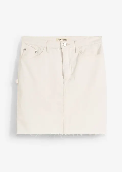 Minigonna in misto cotone elasticizzato, bonprix