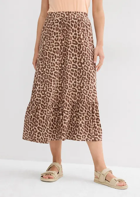 Gonna in jersey di misto viscosa, bonprix