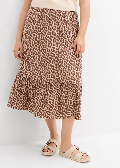 Gonna in jersey di misto viscosa, bonprix