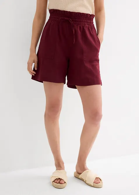 Shorts misto lino, bonprix
