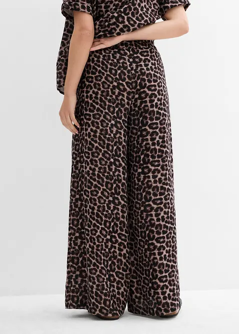 Pantaloni a palazzo in mussola di cotone, bonprix