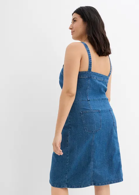 Abito di jeans con effetto a portafoglio, bonprix