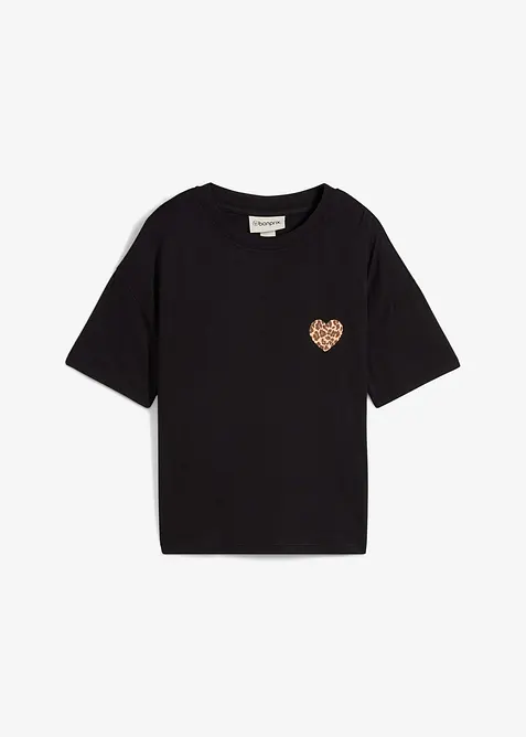 Maglietta cropped con spalle scese, bonprix