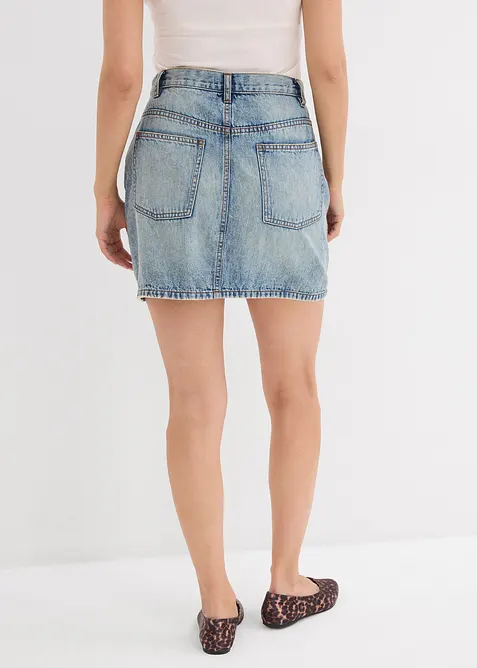 Gonna di jeans con cinta asimmetrica, bonprix