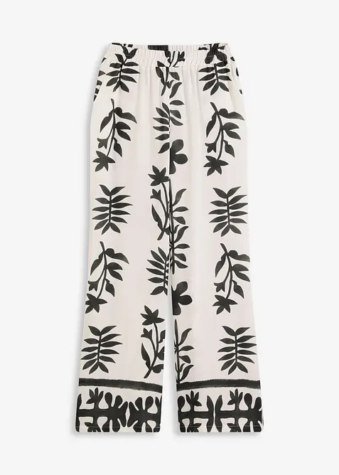 Pantaloni fantasia in viscosa fluente, bonprix
