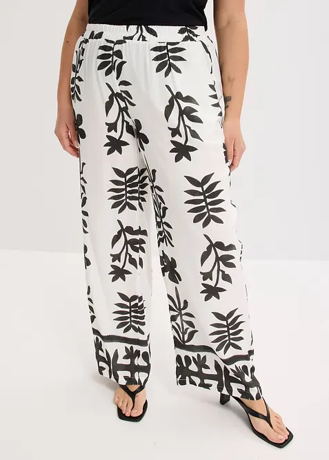 Pantaloni fantasia in viscosa fluente, bonprix