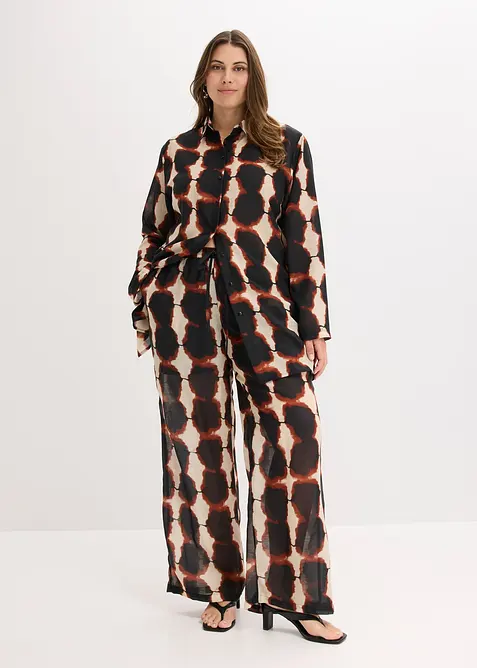 Pantaloni larghi in fantasia batik, bonprix