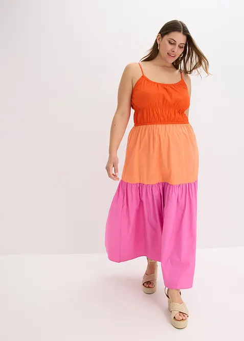 Abito con spalline in puro cotone, bonprix