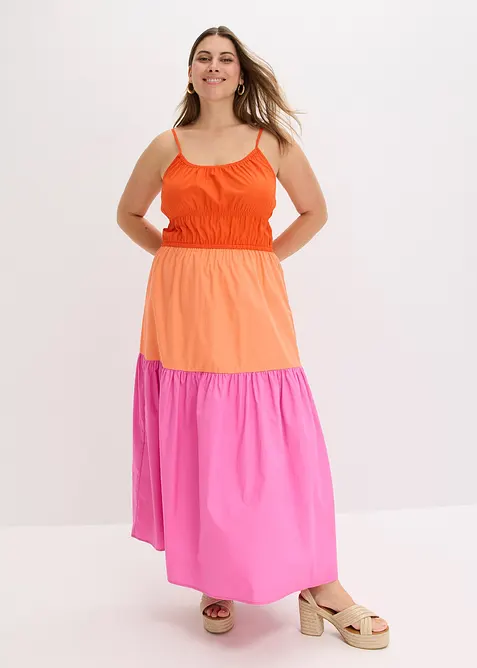 Abito con spalline in puro cotone, bonprix