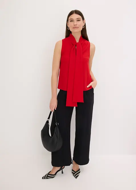 Top con fiocco al collo, bonprix