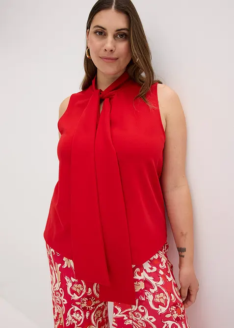 Top con fiocco al collo, bonprix