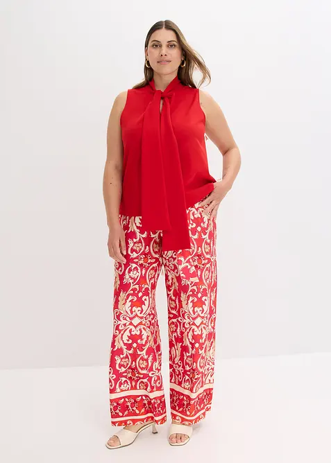 Top con fiocco al collo, bonprix