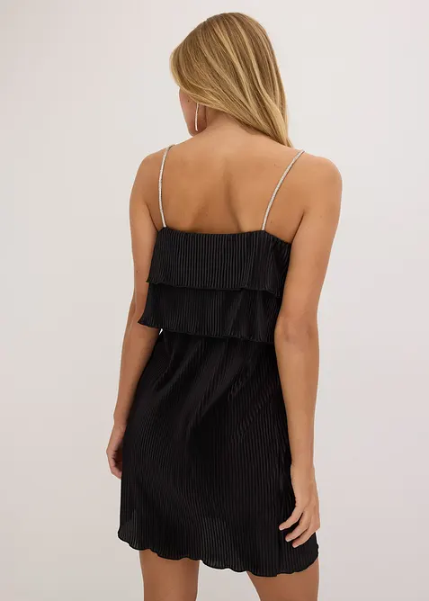 Abito di jersey plissettato, bonprix