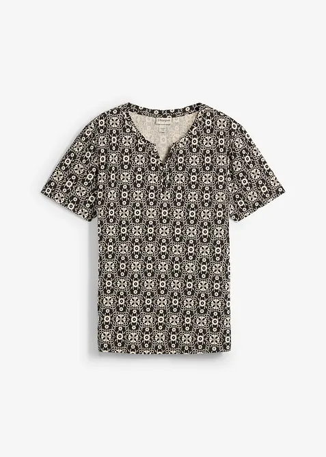 Maglia serafino in puro cotone, bonprix