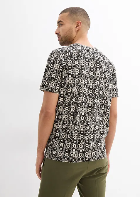 Maglia serafino in puro cotone, bonprix