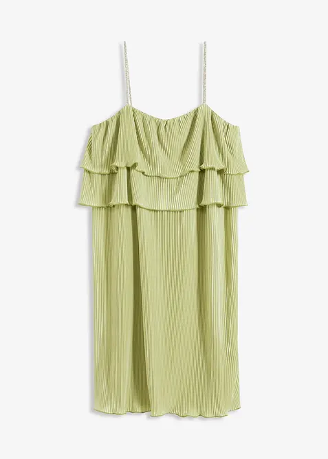 Abito di jersey plissettato, bonprix