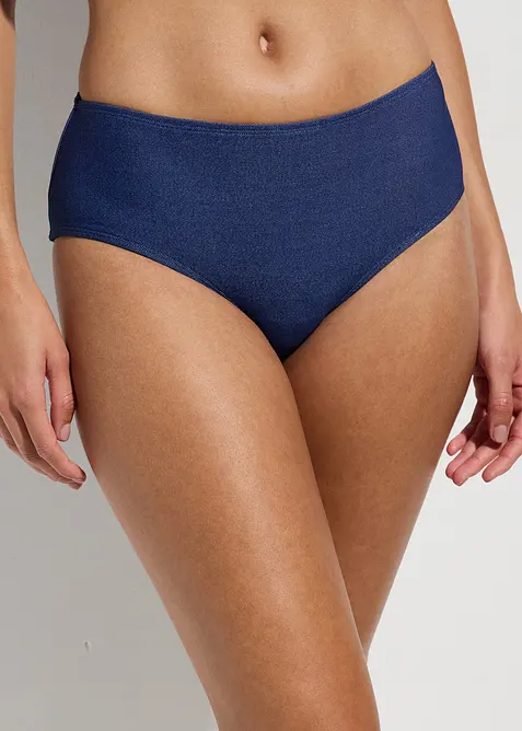 Slip effetto denim per bikini, bonprix