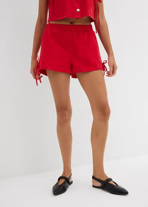 Shorts in misto cotone elasticizzato con elastico in vita, bonprix