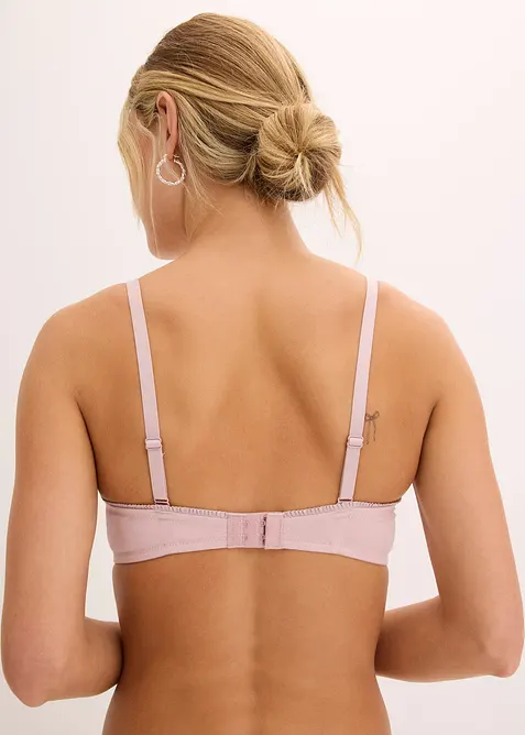 Reggiseno con coppe preformate, ferretto e cotone biologico morbido (pacco da 2), bonprix