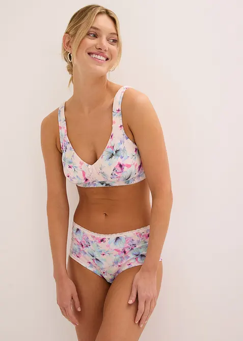 Culotte a vita alta con cotone biologico (pacco da 4), bonprix