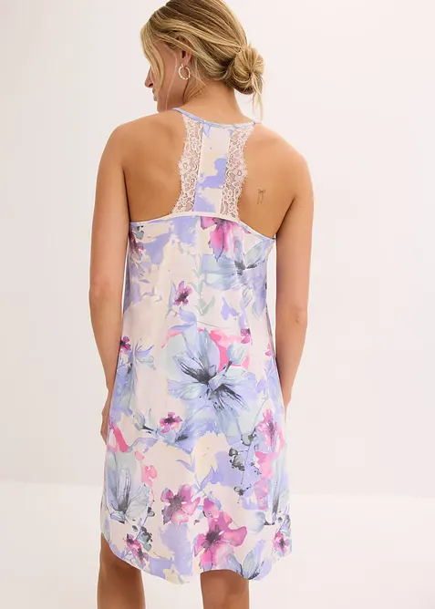 Camicia da notte corta in misto viscosa morbido, bonprix