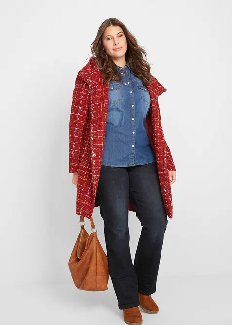 Jeans elasticizzati bootcut, vita media, bonprix