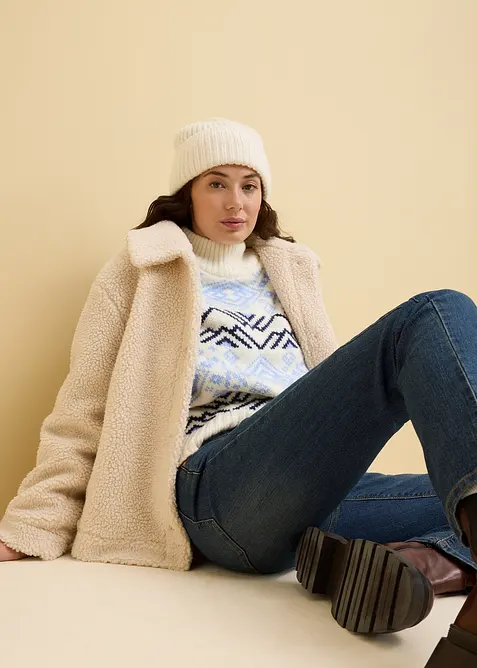 Jeans elasticizzati straight, vita media, bonprix