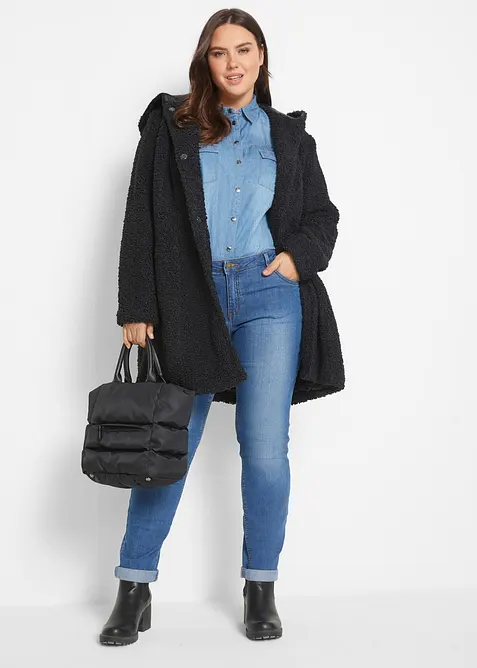 Jeans skinny elasticizzati, vita media, bonprix