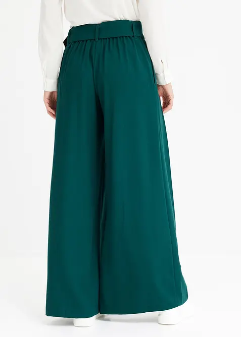 Pantaloni larghi in misto viscosa fluente, bonprix